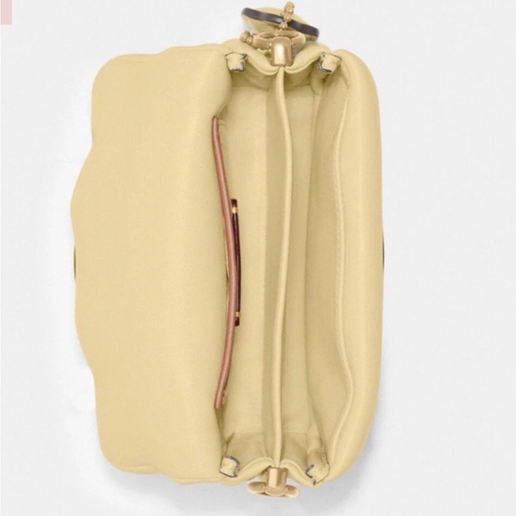 COACH Pillow Tabby 18 Nappa Soft Leather Mini Yellow - Picture 4 of 11